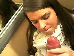 Sexy busty amateur public fuck n facial